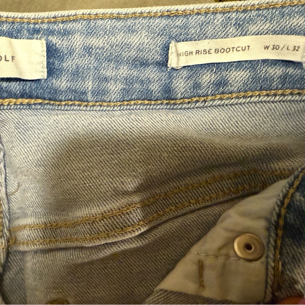 High Rise Bootcut Jeans - Light Blue